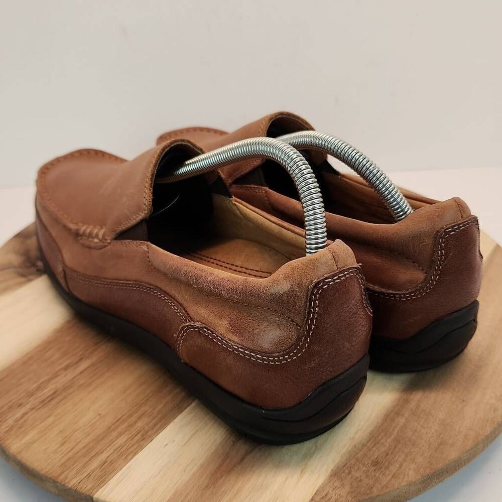 Vionic Men's Brown Leather Slip On Loafers Shoes Comfortable 8.5M - Picture 5 of 10